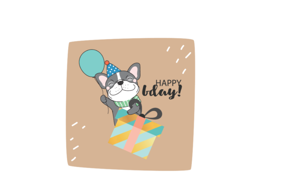 Birthday Party Dog Svg