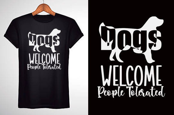 Dog Svg Design, Dogs Welcome, People