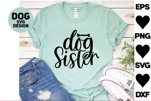 Embroidery Design Review: Dog Svg Design. Dog Sister