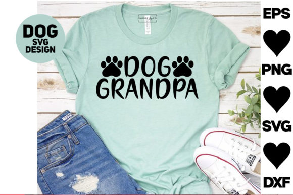Grandpa Dog Svg Design
