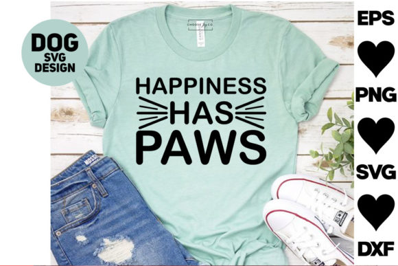 Happy Paws Embroidery Design
