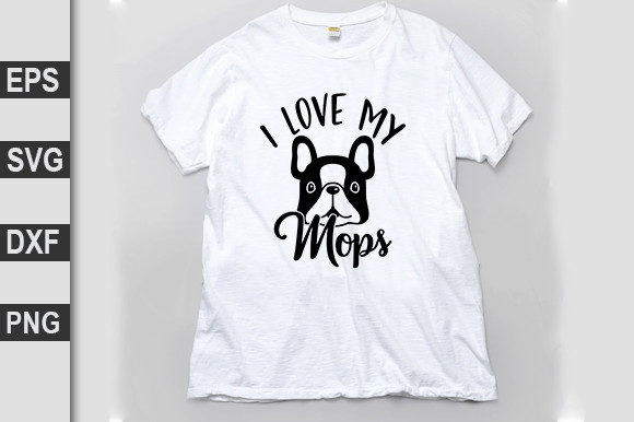 Love My Mops Dog Svg Design